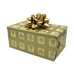 Market - Cadouri - Pungi cadou si accesorii - Set 10 stele autoadezive 12cm auriu metalizat - Infinity.ro