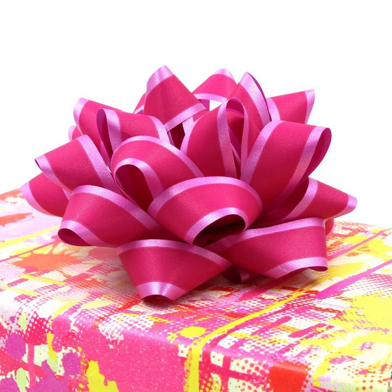 Market - Cadouri - Pungi cadou si accesorii - Set 10 stele autoadezive 12cm ciclam mat - Infinity.ro