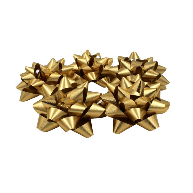 Market - Cadouri - Pungi cadou si accesorii - Set 10 stele autoadezive 12cm auriu metalizat - Infinity.ro