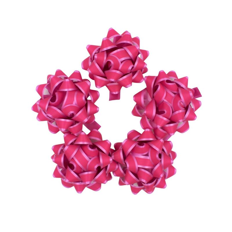 Market - Cadouri - Pungi cadou si accesorii - Set 10 stele autoadezive 12cm ciclam mat - Infinity.ro