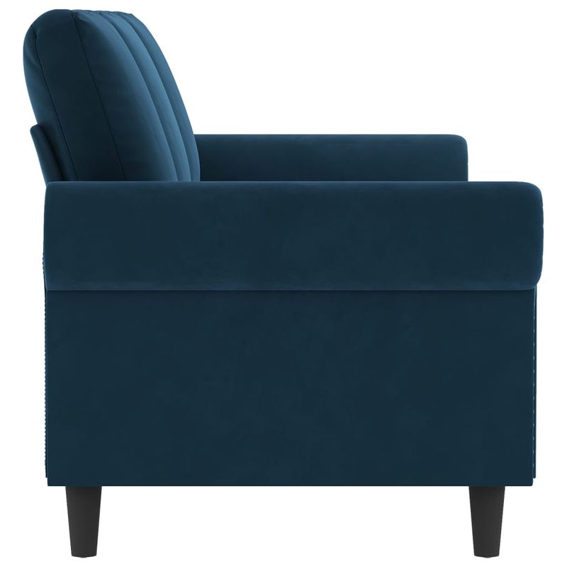 Casa si Gradina - Mobilier - Canapele si coltare - Canapele - Canapea cu 3 locuri, albastru, 180 cm, catifea - Infinity.ro