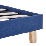 Casa si Gradina - Mobilier - Paturi si accesorii - Paturi - Cadru de pat, albastru, 160 x 200 cm, material textil - Infinity.ro