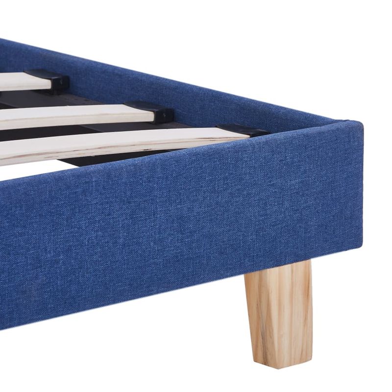 Casa si Gradina - Mobilier - Paturi si accesorii - Paturi - Cadru de pat, albastru, 160 x 200 cm, material textil - Infinity.ro