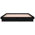 Casa si Gradina - Mobilier - Paturi si accesorii - Paturi - Cadru de pat cu LED, negru, 140x190 cm, lemn masiv - Infinity.ro