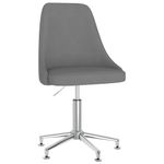 Casa si Gradina - Mobilier - Scaune si fotolii - Scaune - Scaun de bucatarie pivotant, gri inchis, textil - Infinity.ro