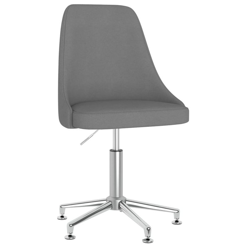 Casa si Gradina - Mobilier - Scaune si fotolii - Scaune - Scaun de bucatarie pivotant, gri inchis, textil - Infinity.ro