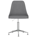 Casa si Gradina - Mobilier - Scaune si fotolii - Scaune - Scaun de bucatarie pivotant, gri inchis, textil - Infinity.ro