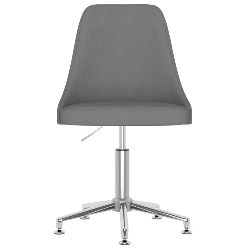 Casa si Gradina - Mobilier - Scaune si fotolii - Scaune - Scaun de bucatarie pivotant, gri inchis, textil - Infinity.ro