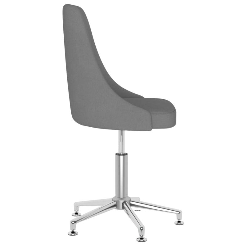 Casa si Gradina - Mobilier - Scaune si fotolii - Scaune - Scaun de bucatarie pivotant, gri inchis, textil - Infinity.ro