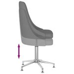 Casa si Gradina - Mobilier - Scaune si fotolii - Scaune - Scaun de bucatarie pivotant, gri inchis, textil - Infinity.ro