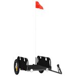 Sport si Outdoor - Ciclism - Accesorii pentru biciclete - Remorci biciclete - Remorca de bicicleta pentru marfa, negru, textil oxford si fier - Infinity.ro
