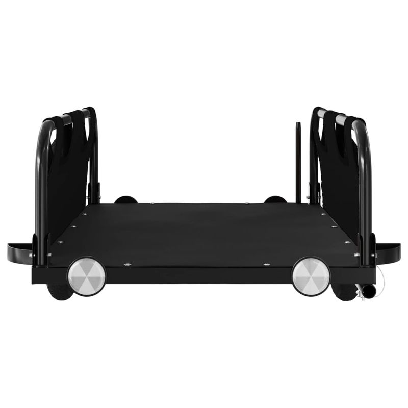 Sport si Outdoor - Ciclism - Accesorii pentru biciclete - Remorci biciclete - Remorca de bicicleta pentru marfa, negru, textil oxford si fier - Infinity.ro