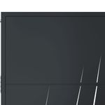 Casa si Gradina - Constructii - Usi interior, exterior si garaj - Usi garaj - Poarta pentru gradina, antracit, 105x105 cm, otel, model iarba - Infinity.ro