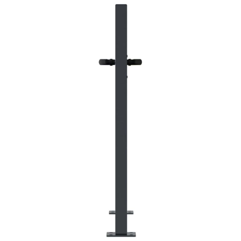 Casa si Gradina - Constructii - Usi interior, exterior si garaj - Usi garaj - Poarta pentru gradina, antracit, 105x80 cm, otel, dreptunghiuri - Infinity.ro