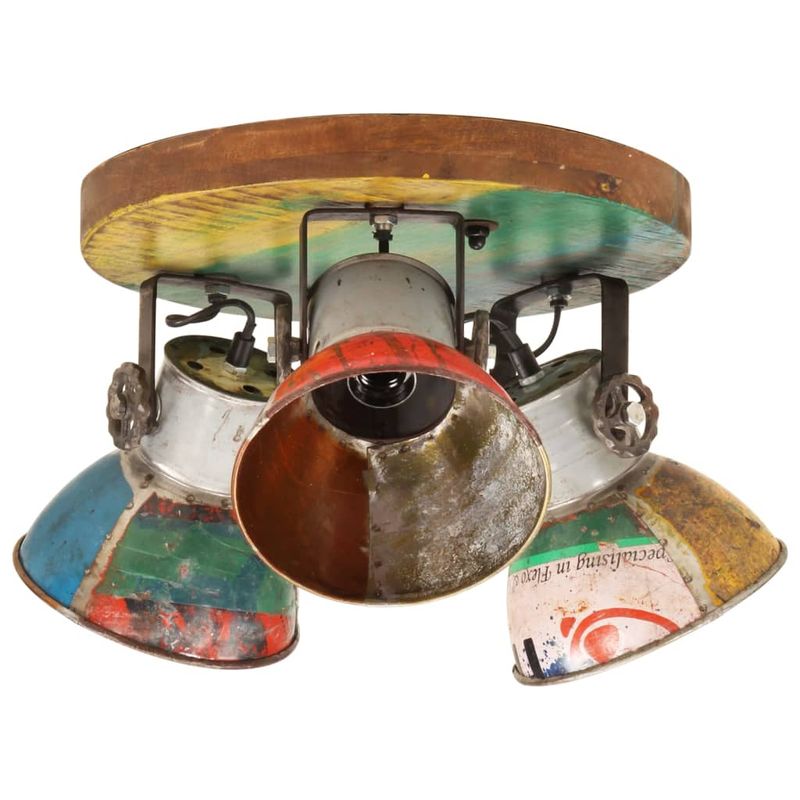 Casa si Gradina - Corpuri si surse de iluminat - Veioze si lampi - Lampi de veghe - Lampa de tavan industriala 25 W, multicolor, 42x25 cm E27 - Infinity.ro