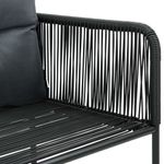 Casa si Gradina - Gradina si terasa - Mobilier exterior - Seturi mobila gradina - Set mobilier de gradina, 7 piese, negru, ratan PVC - Infinity.ro
