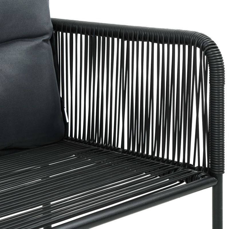 Casa si Gradina - Gradina si terasa - Mobilier exterior - Seturi mobila gradina - Set mobilier de gradina, 7 piese, negru, ratan PVC - Infinity.ro