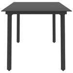 Casa si Gradina - Gradina si terasa - Mobilier exterior - Seturi mobila gradina - Set mobilier de gradina, 9 piese, negru, ratan PVC - Infinity.ro