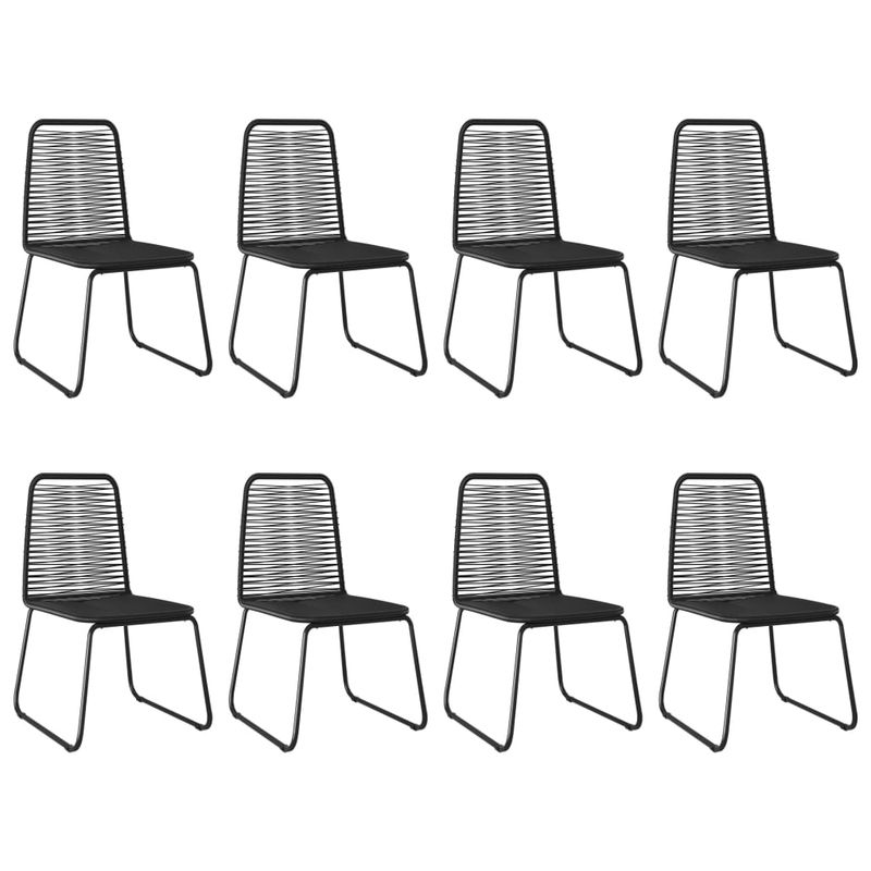 Casa si Gradina - Gradina si terasa - Mobilier exterior - Seturi mobila gradina - Set mobilier de gradina, 9 piese, negru, ratan PVC - Infinity.ro