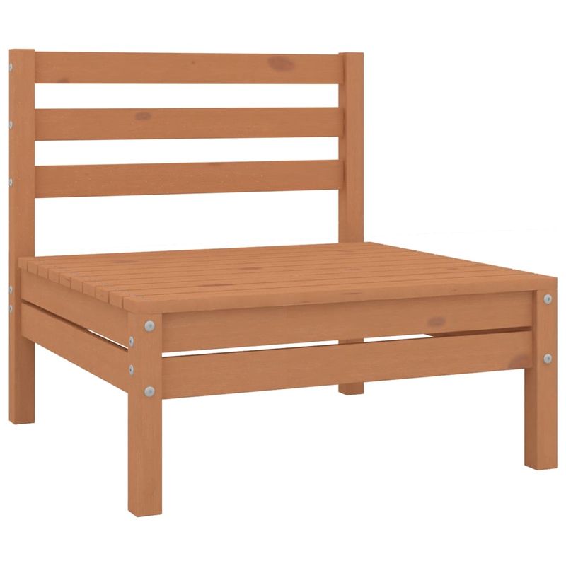 Casa si Gradina - Gradina si terasa - Mobilier exterior - Seturi mobila gradina - Set mobilier gradina, 8 piese, maro miere, lemn masiv de pin - Infinity.ro