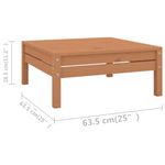 Casa si Gradina - Gradina si terasa - Mobilier exterior - Seturi mobila gradina - Set mobilier gradina, 8 piese, maro miere, lemn masiv de pin - Infinity.ro