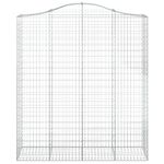 Casa si Gradina - Gradina si terasa - Garduri, panouri si accesorii - Cosuri gabion arcuite, 14 buc 200x50x220/240cm, fier galvanizat - Infinity.ro