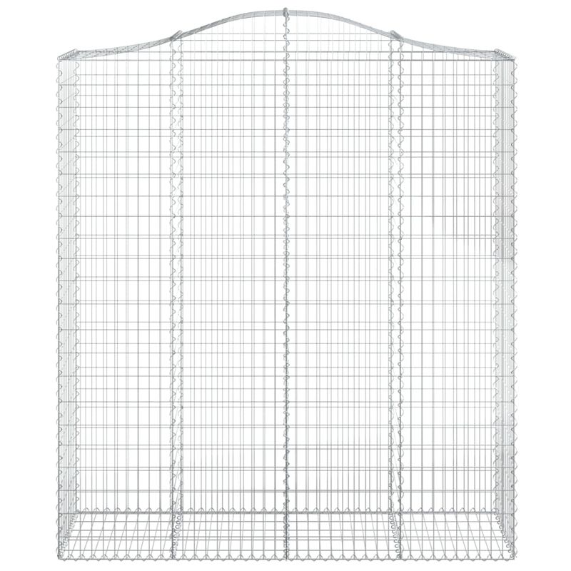 Casa si Gradina - Gradina si terasa - Garduri, panouri si accesorii - Cosuri gabion arcuite, 14 buc 200x50x220/240cm, fier galvanizat - Infinity.ro