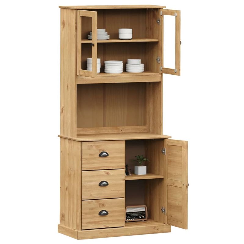 Casa si Gradina - Mobilier - Comode si corpuri - Corpuri bucatarie - Dulap inalt VIGO, 78x40x175 cm, lemn masiv de pin, model cu 1 ușă - Infinity.ro