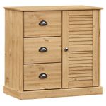 Casa si Gradina - Mobilier - Comode si corpuri - Corpuri bucatarie - Dulap inalt VIGO, 78x40x175 cm, lemn masiv de pin, model cu 1 ușă - Infinity.ro