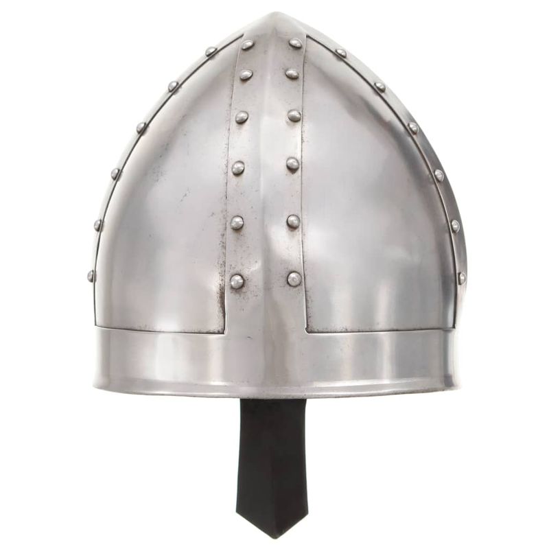 Casa si Gradina - Decoratiuni - Decoratiuni petrecere - Masti si costume carnaval - Coif cavaler medieval antic, jocuri de rol, argintiu, otel, model 28 - Infinity.ro