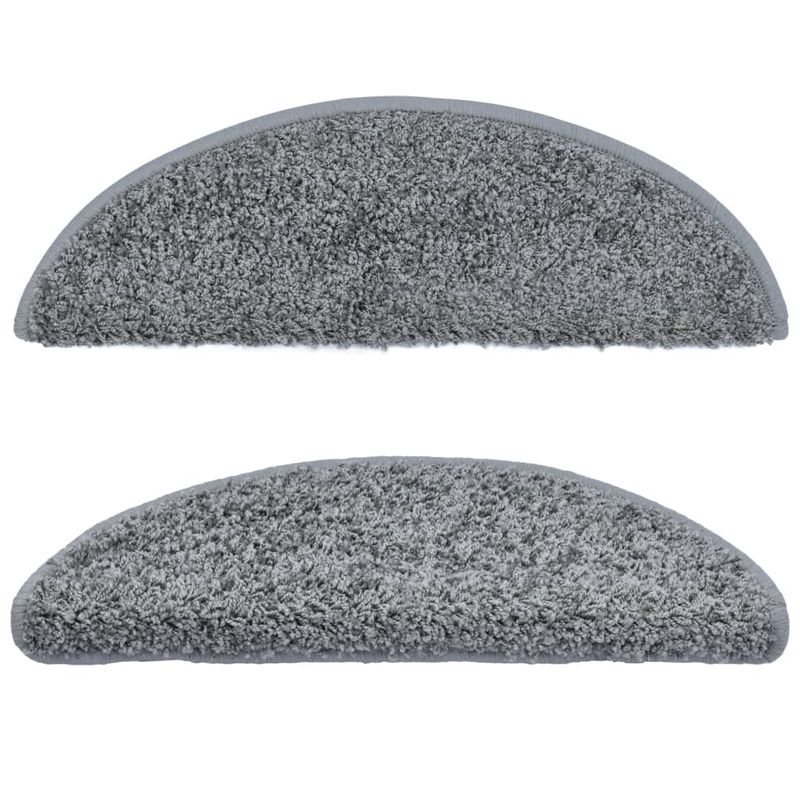Casa si Gradina - Textile si covoare - Covoare - Covoare casa - Covorase de scara, 10 buc.,gri, 56x17x3 cm - Infinity.ro