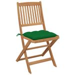 Casa si Gradina - Gradina si terasa - Mobilier exterior - Scaune si sezlonguri gradina - Scaune gradina pliabile cu perne, 6 buc., lemn masiv de acacia - Infinity.ro