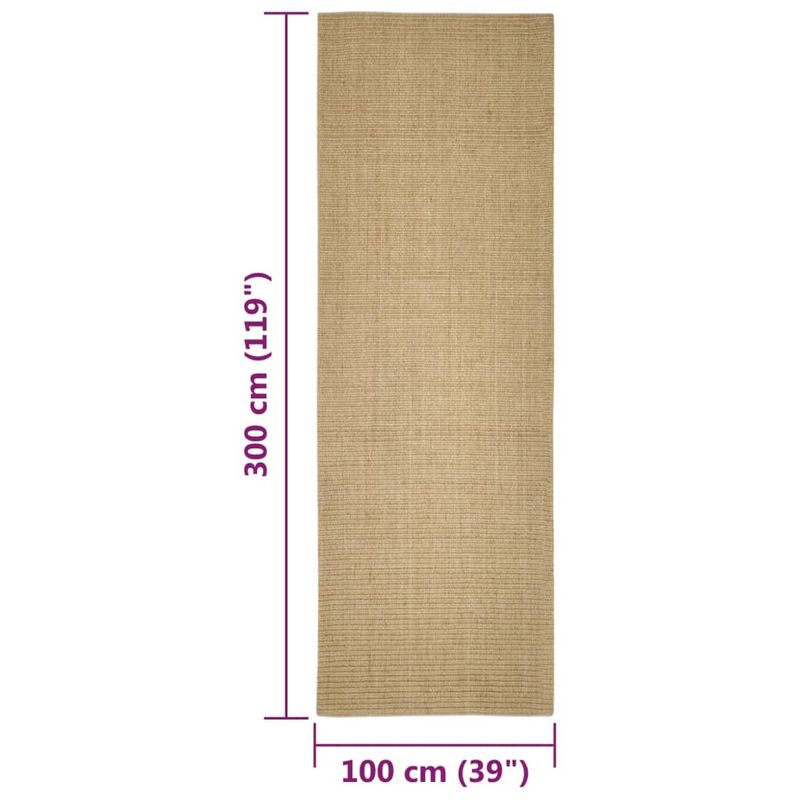 Casa si Gradina - Textile si covoare - Covoare - Covoare casa - Covor din sisal, natural, 100x300 cm - Infinity.ro