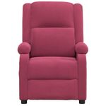 Ingrijire personala si Cosmetice - Sanatate si wellness - Articole wellness - Fotolii de masaj - Fotoliu de masaj electric, rosu vin, catifea - Infinity.ro