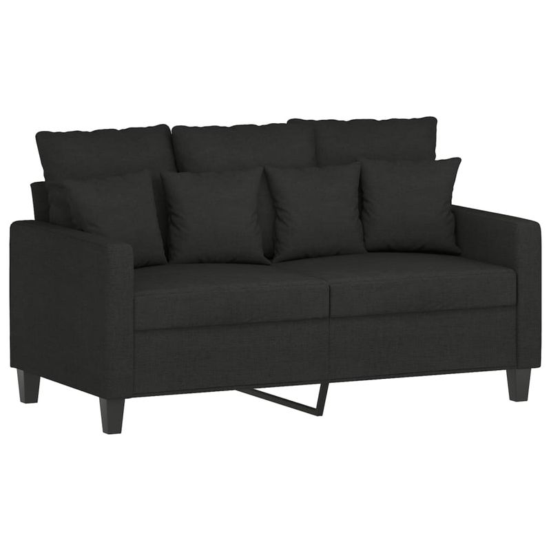 Casa si Gradina - Mobilier - Canapele si coltare - Canapele - Canapea cu 2 locuri, negru, 120 cm, material textil - Infinity.ro