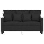 Casa si Gradina - Mobilier - Canapele si coltare - Canapele - Canapea cu 2 locuri, negru, 120 cm, material textil - Infinity.ro