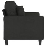 Casa si Gradina - Mobilier - Canapele si coltare - Canapele - Canapea cu 2 locuri, negru, 120 cm, material textil - Infinity.ro