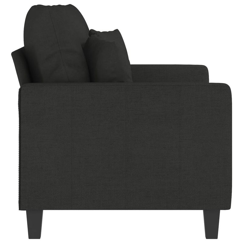 Casa si Gradina - Mobilier - Canapele si coltare - Canapele - Canapea cu 2 locuri, negru, 120 cm, material textil - Infinity.ro