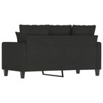 Casa si Gradina - Mobilier - Canapele si coltare - Canapele - Canapea cu 2 locuri, negru, 120 cm, material textil - Infinity.ro