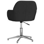 Casa si Gradina - Mobilier - Scaune si fotolii - Scaune - Scaune de bucatarie pivotante, 2 buc., negru, material textil - Infinity.ro