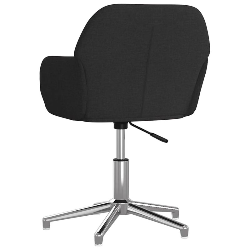 Casa si Gradina - Mobilier - Scaune si fotolii - Scaune - Scaune de bucatarie pivotante, 2 buc., negru, material textil - Infinity.ro