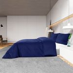 Casa si Gradina - Textile si covoare - Lenjerii de pat - Huse pilote - Set cu husa de pilota, bleumarin, 260x240 cm, bumbac - Infinity.ro