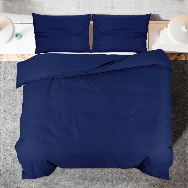 Casa si Gradina - Textile si covoare - Lenjerii de pat - Huse pilote - Set cu husa de pilota, bleumarin, 260x240 cm, bumbac - Infinity.ro