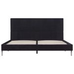 Casa si Gradina - Mobilier - Paturi si accesorii - Paturi - Cadru de pat, negru, 160 x 200 cm, material textil - Infinity.ro
