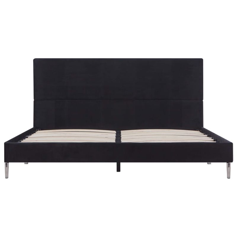 Casa si Gradina - Mobilier - Paturi si accesorii - Paturi - Cadru de pat, negru, 160 x 200 cm, material textil - Infinity.ro