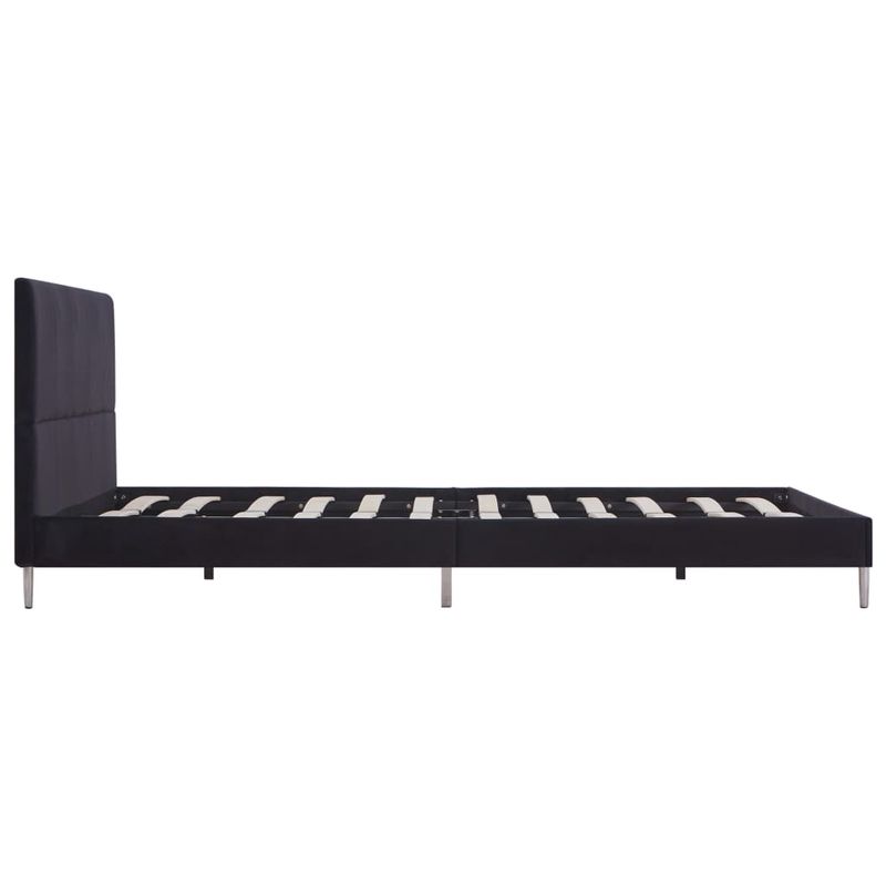 Casa si Gradina - Mobilier - Paturi si accesorii - Paturi - Cadru de pat, negru, 160 x 200 cm, material textil - Infinity.ro