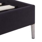 Casa si Gradina - Mobilier - Paturi si accesorii - Paturi - Cadru de pat, negru, 160 x 200 cm, material textil - Infinity.ro