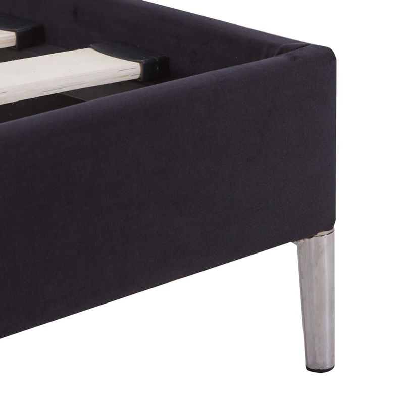 Casa si Gradina - Mobilier - Paturi si accesorii - Paturi - Cadru de pat, negru, 160 x 200 cm, material textil - Infinity.ro
