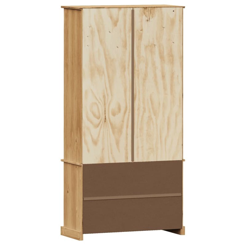 Casa si Gradina - Mobilier - Biblioteci si rafturi - Biblioteci - Vitrina de sticla VIGO, 85x35x170 cm, lemn masiv de pin - Infinity.ro