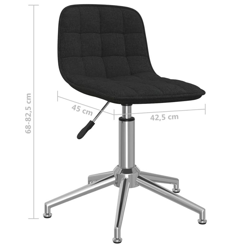 Casa si Gradina - Mobilier - Scaune si fotolii - Scaune - Scaun de birou pivotant, negru, material textil - Infinity.ro